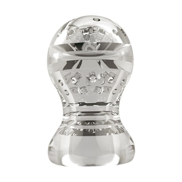 3.1" Mini DD Male Stroker Soft ClearTPE Male Masturbator– Compact Mini Design for Travel & Discreet Use