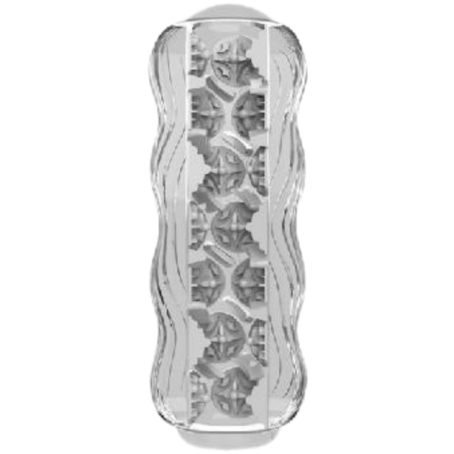 5.4" Kongfu 3 Soft ClearTPE Male Masturbator – Handheld Pocket Stroker with Realistic Texture for Men's Training & Solo Pleasure
