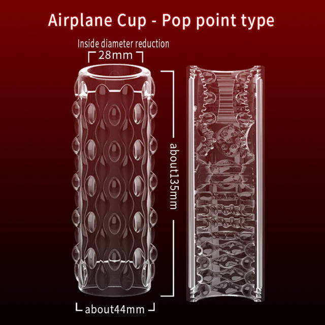 5.0" Clear Male Stroker-TD Soft ClearTPE Male Masturbator – Handheld Pocket Stroker with Raised Dot Texture for Men's Training & Solo Pleasure