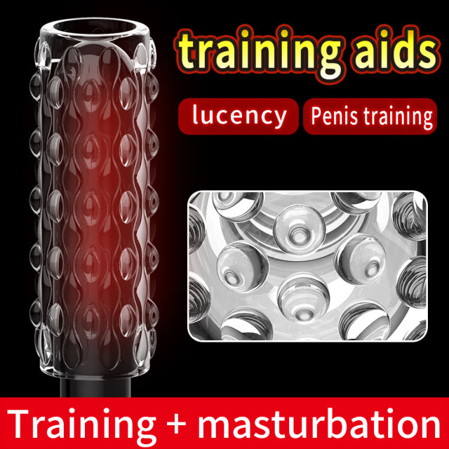 5.0" Clear Male Stroker-TD Soft ClearTPE Male Masturbator – Handheld Pocket Stroker with Raised Dot Texture for Men's Training & Solo Pleasure