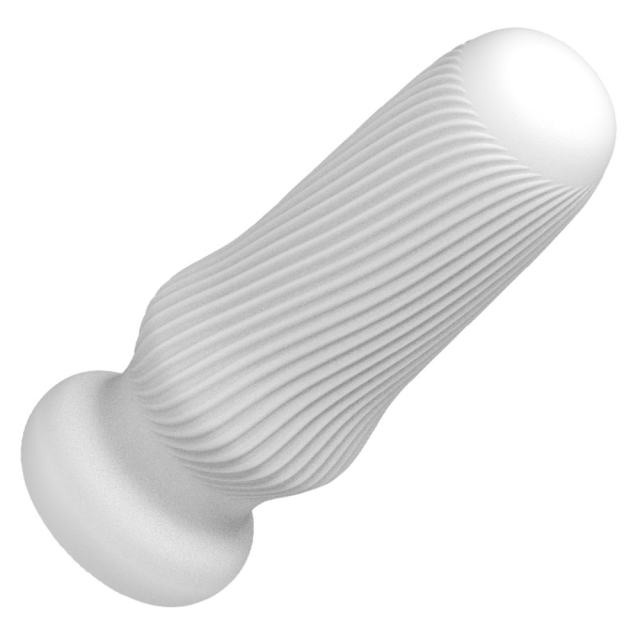 5.1" AR-Male Cup-XS Soft White TPE Male Masturbator – Handheld Pocket Stroker with Suction Texture for Men's Training & Solo Pleasure