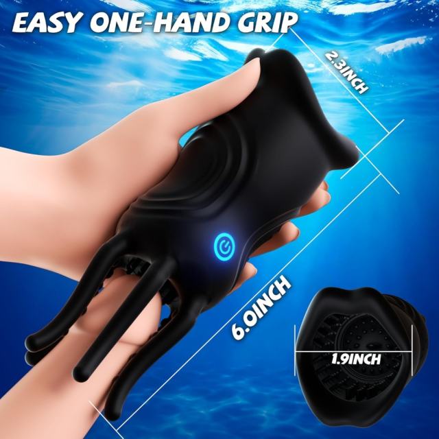 lack App-Controlled Vibrating Masturbator – 9 Vibrating Modes with Textured Inner Sleeve