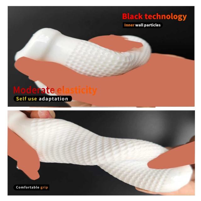 5.1" AR-Male Cup-XJ Soft White TPE Male Masturbator – Handheld Pocket Stroker with Tight Suction Texture for Men's Training & Solo Pleasure