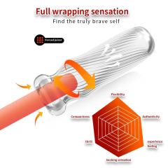 5.1" AR-Male Cup-XS Soft ClearTPE Male Masturbator – Handheld Pocket Stroker with Suction Texture for Men's Training & Solo Pleasure