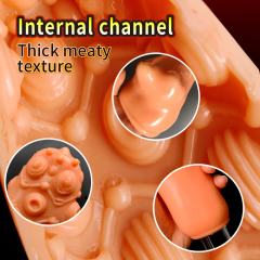 5.1" Flesh Male Stroker-Dott Soft TPE Male Masturbator – Handheld Pocket Stroker with Dotted Texture for Men's Training & Solo Pleasure