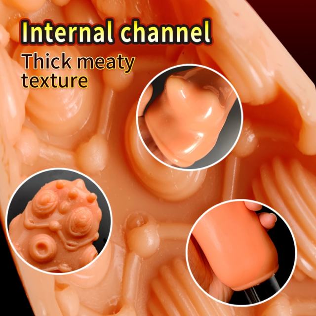 5.1" Flesh Male Stroker-Dott Soft TPE Male Masturbator – Handheld Pocket Stroker with Dotted Texture for Men's Training & Solo Pleasure