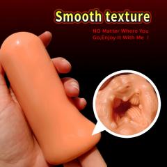 5.1" Flesh Male Stroker-Dott Soft TPE Male Masturbator – Handheld Pocket Stroker with Dotted Texture for Men's Training & Solo Pleasure