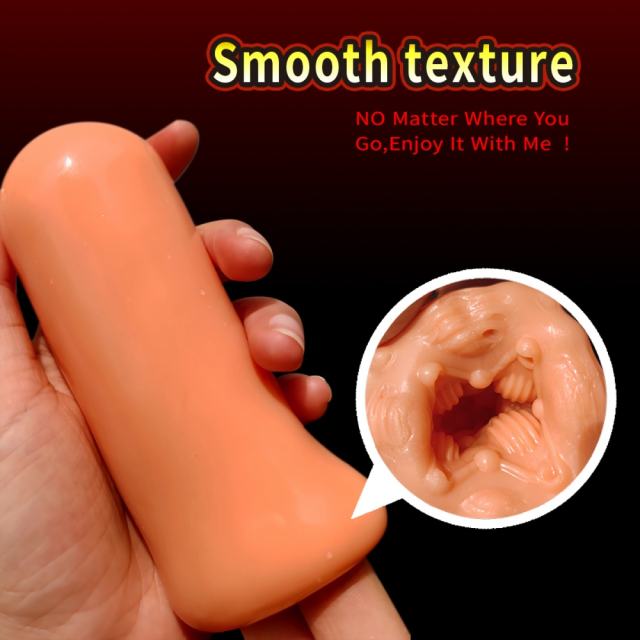 5.1" Flesh Male Stroker-Dott Soft TPE Male Masturbator – Handheld Pocket Stroker with Dotted Texture for Men's Training & Solo Pleasure