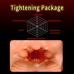 5.1" Flesh Male Stroker-Dott Soft TPE Male Masturbator – Handheld Pocket Stroker with Dotted Texture for Men's Training & Solo Pleasure