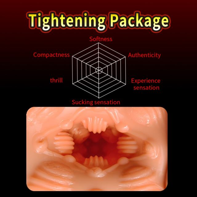 5.1" Flesh Male Stroker-Dott Soft TPE Male Masturbator – Handheld Pocket Stroker with Dotted Texture for Men's Training & Solo Pleasure