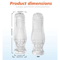 5.2" AR-Male Cup-YHYX Soft ClearTPE Male Masturbator – Handheld Pocket Stroker with Cherry Blossom Texture for Men's Training & Solo Pleasure