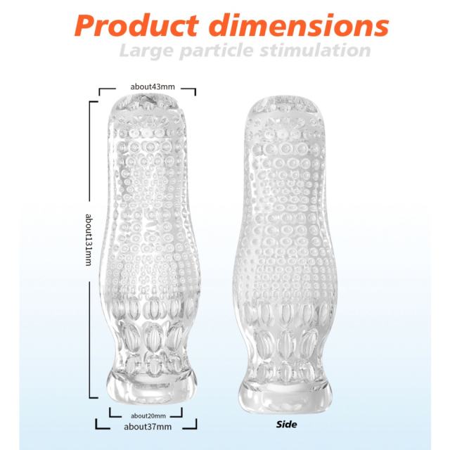 5.2" AR-Male Cup-YHYX Soft ClearTPE Male Masturbator – Handheld Pocket Stroker with Cherry Blossom Texture for Men's Training & Solo Pleasure