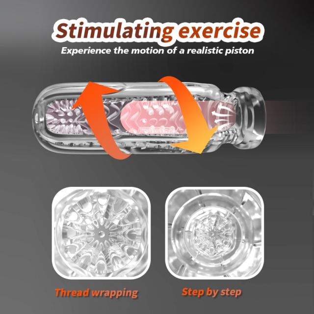 5.2" AR-Male Cup-HYHX Soft ClearTPE Male Masturbator – Handheld Pocket Stroker with Sea Salt Texture for Men's Training & Solo Pleasure