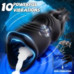 lack App-Controlled Vibrating Masturbator – 9 Vibrating Modes with Textured Inner Sleeve