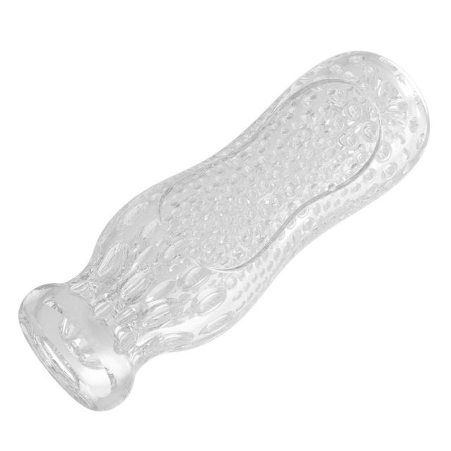 5.2" AR-Male Cup-BCCX Soft ClearTPE Male Masturbator – Handheld Pocket Stroker with White Tea Texture for Men's Training & Solo Pleasure