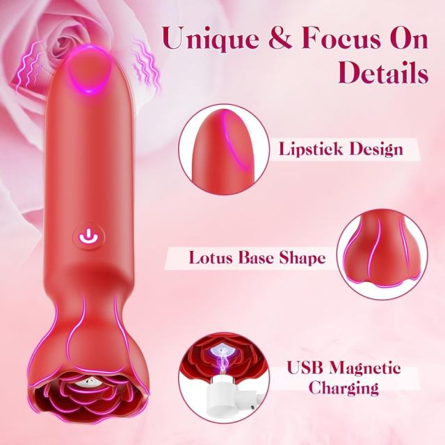 3.70" Red Rechargeable Silicone App-Controlled Vibrating Egg – 9 Vibrating Modes