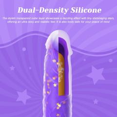 8.67" Purple Remote-Controlled Thrusting Dildo – 7 Vibrating + 5 Thrusting Modes