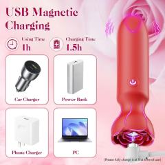 3.70" Red Rechargeable Silicone App-Controlled Vibrating Egg – 9 Vibrating Modes