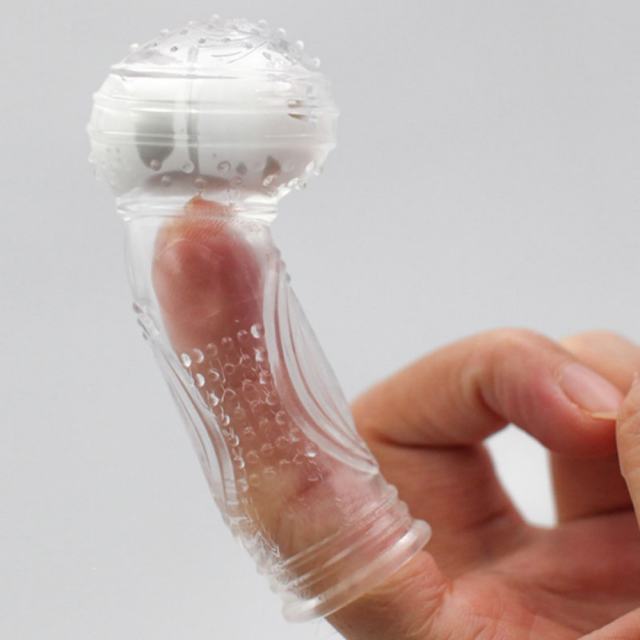3.1" Vibrating Finger Sleeve I – Soft TPE Finger Cover with Single Vibration Mode