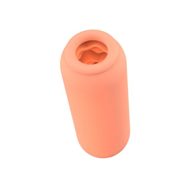 5.1" Flesh Male Stroker-Wave Soft TPE Male Masturbator – Handheld Pocket Stroker with Wave Texture for Men's Training & Solo Pleasure