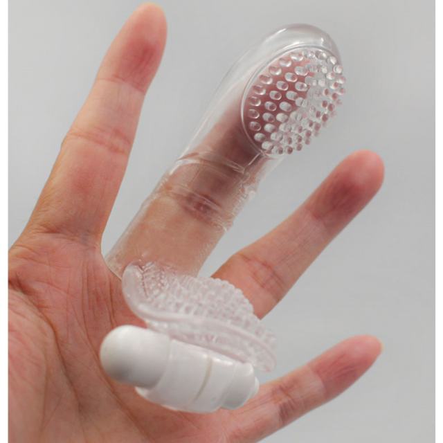 3.1" Vibrating Finger Sleeve I – Soft TPE Finger Cover with Single Vibration Mode