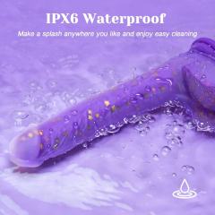 8.67" Purple Remote-Controlled Thrusting Dildo – 7 Vibrating + 5 Thrusting Modes