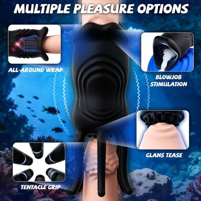 lack App-Controlled Vibrating Masturbator – 9 Vibrating Modes with Textured Inner Sleeve