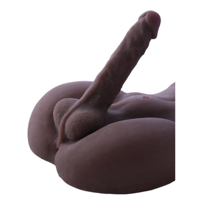 14.33LB Life-Like Flesh/Brown Colored TPE and TPR Sex Doll for Women