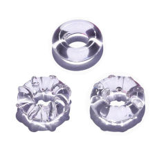 Clear TPE Cock Ring Set (3 Shapes) –  Beginner-Friendly