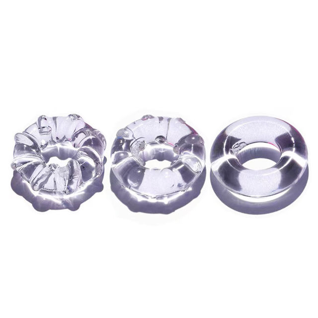 Clear TPE Cock Ring Set (3 Shapes) –  Beginner-Friendly