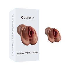 7.09" Brown Realistic TPE Masturbator