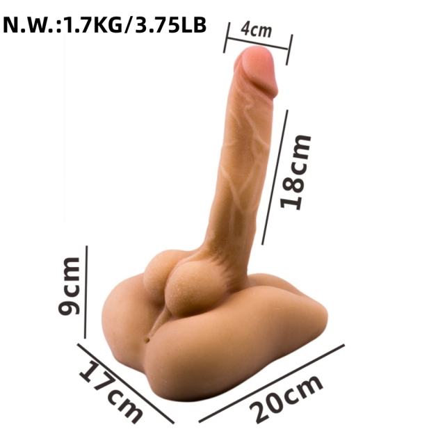 3.75LB Life-Like Flesh/Brown Colored TPE Sex Doll for Women