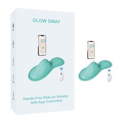 9-Speed App-Controlled Silicone Rideable Vibrating Pad in Cyan Vibepad with 2 Powerfu Motors