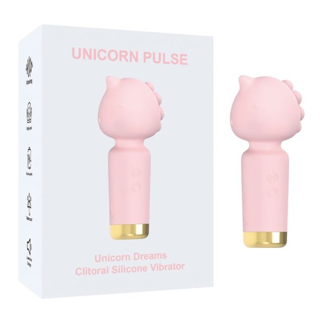 10-Mode Pink Unicorn Dreams 4.5" Rechargeable Waterproof Clitoral Silicone Vibrator