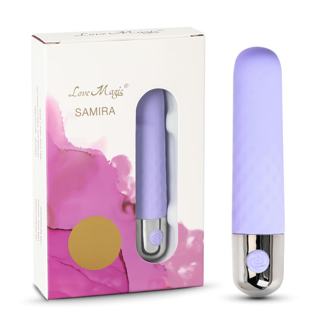 3.8'' Purple Color 10-Speed USB Recharging Silicone Vibrator