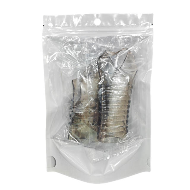 Textured Clear Black TPE Penis Sleeves Set with Ball Ring (2 Pack)