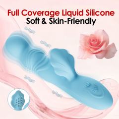 9.85" Blue Rotating Rabbit Vibrator – 7 Vibrating + 7 Rotating Modes