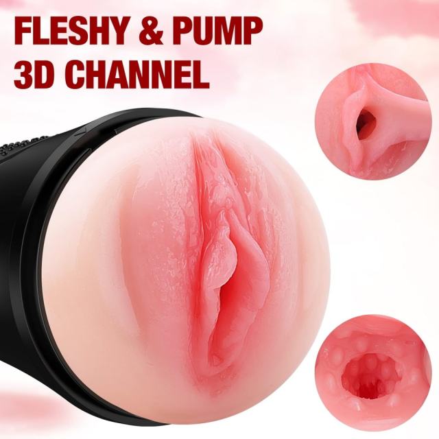App-Controlled Vibrating Masturbator – 10 Vibrating Modes with Textured Inner Sleeve