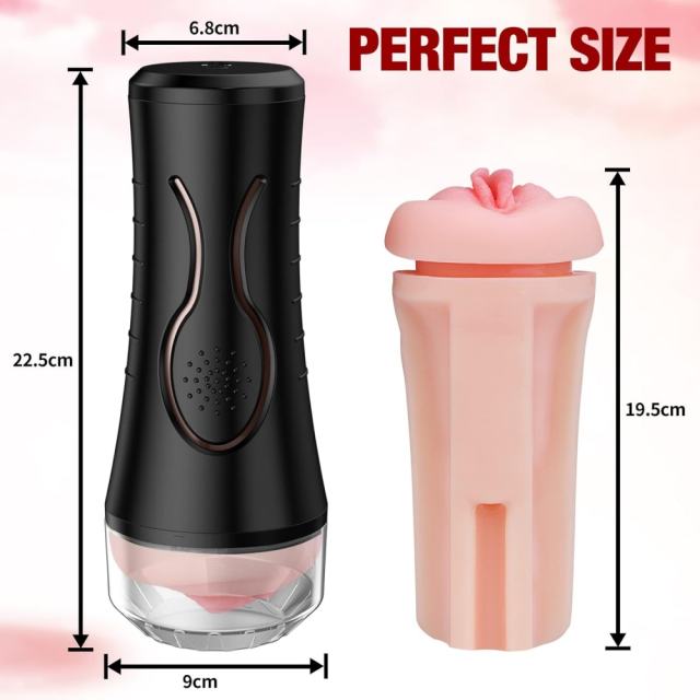 App-Controlled Vibrating Masturbator – 10 Vibrating Modes with Textured Inner Sleeve