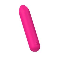3.74" Magenta Rechargeable Bullet Vibrator – 10 Vibrating Modes Waterproof Mini Massager