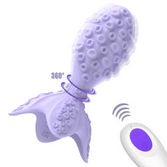 5.00" Purple Rotating Anal Vibrator – 7 Vibrating + 7 Rotating Modes with Wireless Remote Control
