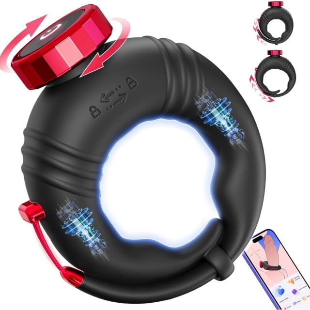 App-Controlled Vibrating Cock Ring – 10 Vibrating Modes