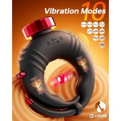 App-Controlled Vibrating Cock Ring – 10 Vibrating Modes