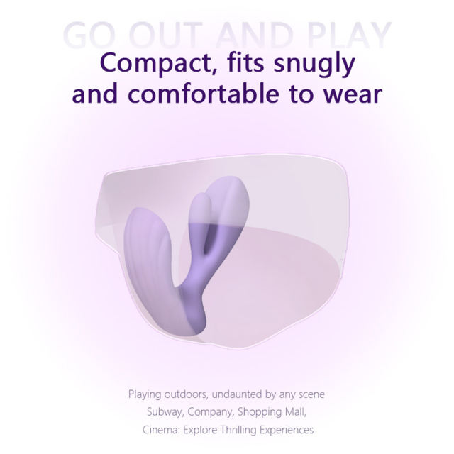 5.12" App-Controlled Rotating Rabbit Vibrator – 10 Vibrating + 3 Rotating Modes