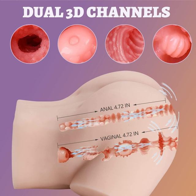 4.41LB Life-Like Flesh/Brown Colored TPE Sex Doll