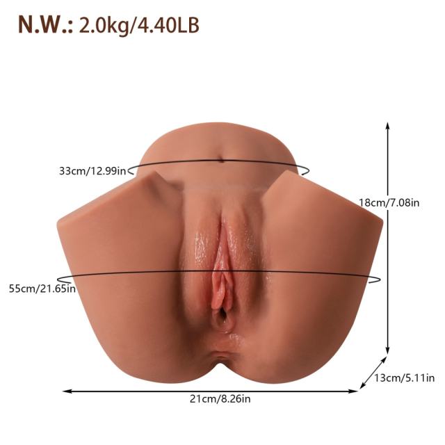 4.41LB Life-Like Flesh/Brown Colored TPE Sex Doll