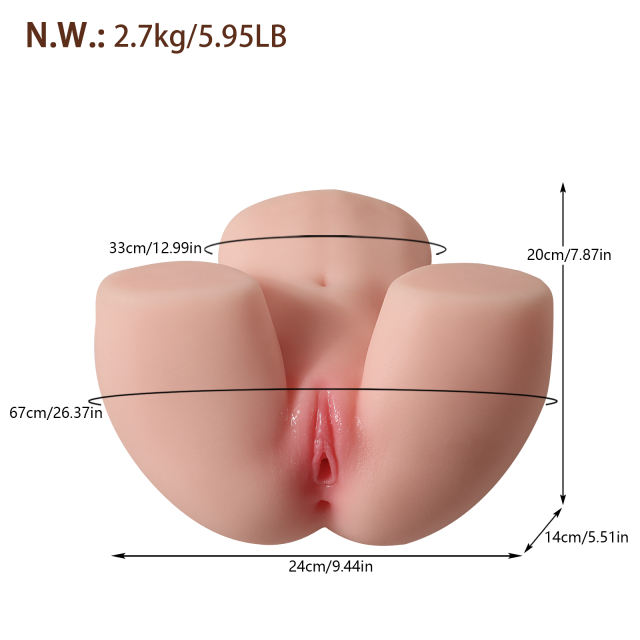 5.95LB Life-Like Flesh/Brown Colored TPE Sex Doll