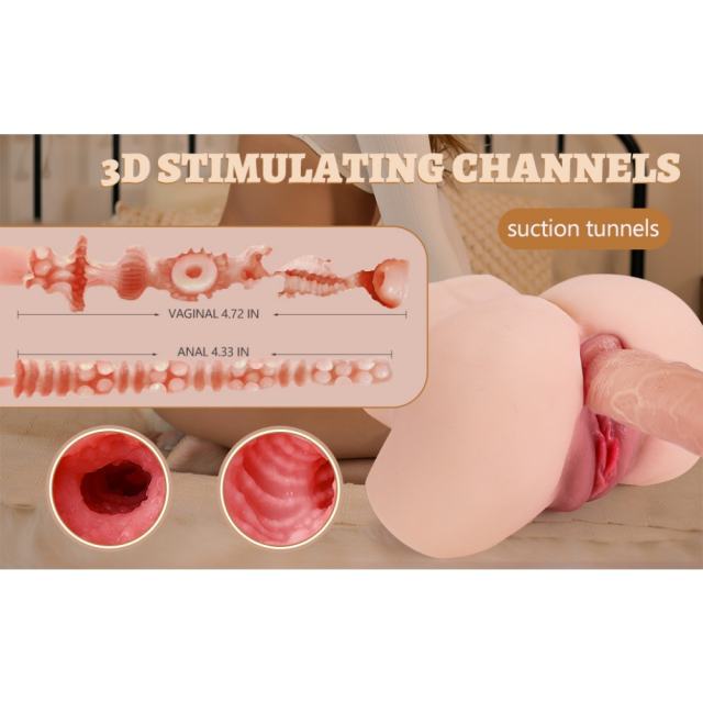 4.41LB Life-Like Flesh/Brown Colored TPE Sex Doll