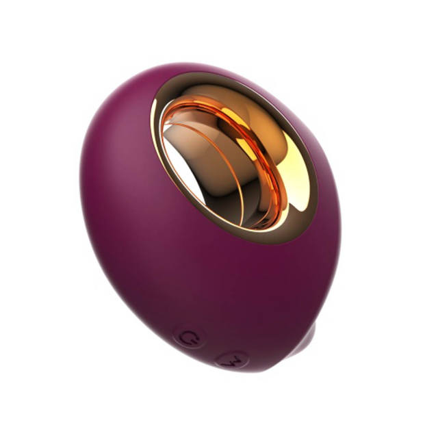 Customizable   10 Modes Red Rechargeable Waterproof Silicone Vibrator with Tapping Function