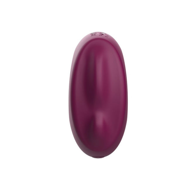 Customizable   10 Modes Red Rechargeable Waterproof Silicone Vibrator with Tapping Function